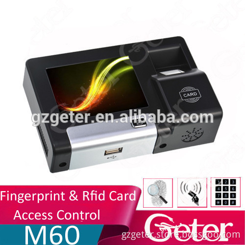 Touch color screen TCP/IP fingerprint and rfid card access control JTL M60